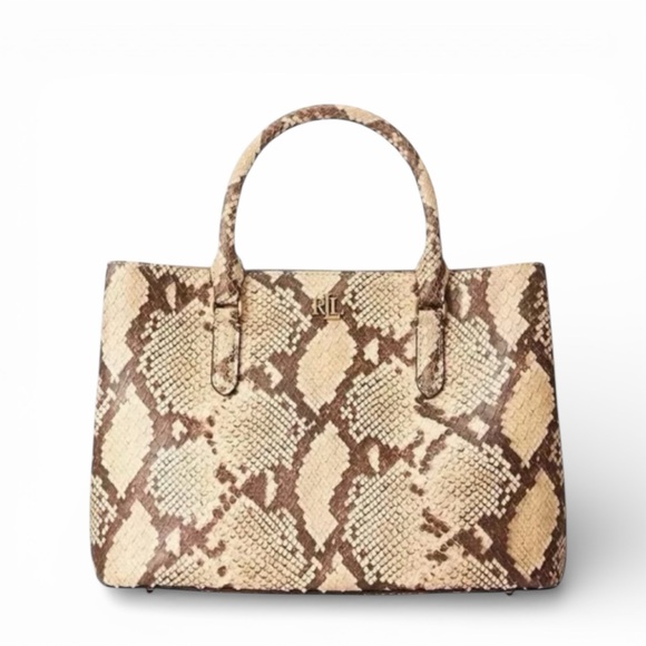 Lauren Ralph Lauren Marcy Leather Satchel NWT